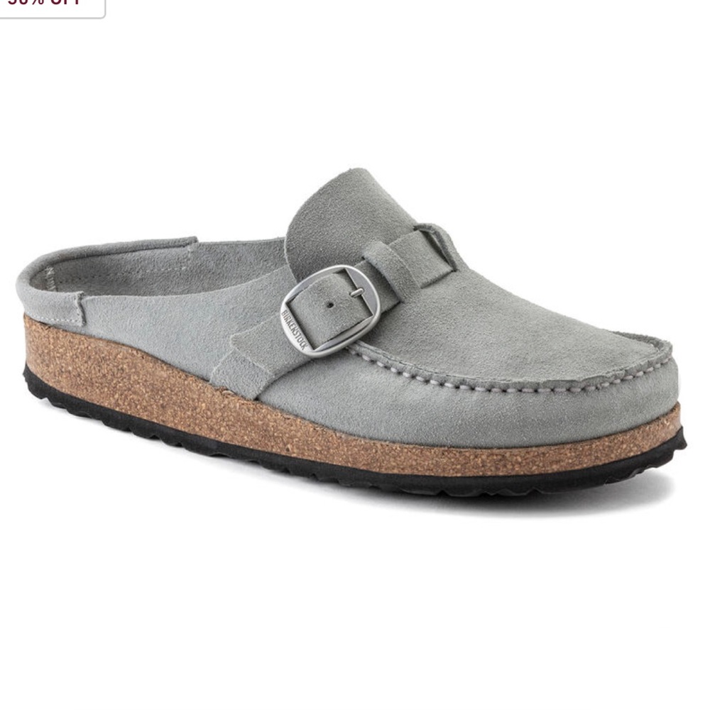 Birkenstock Buckley Suede Leather in Mineral